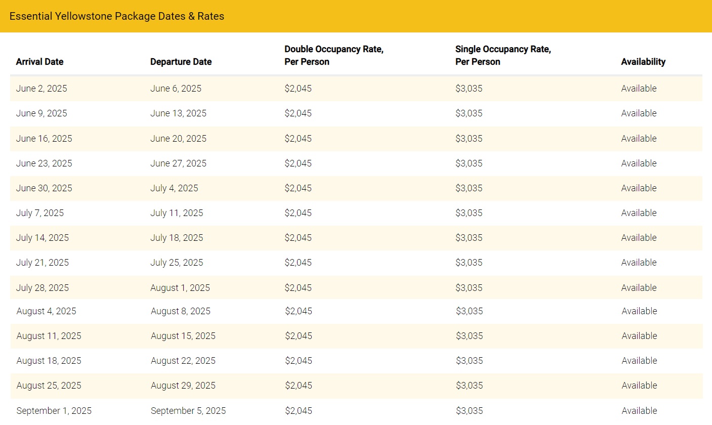 Essential-Yellowstone-Package-Dates-and-Pricing-2025